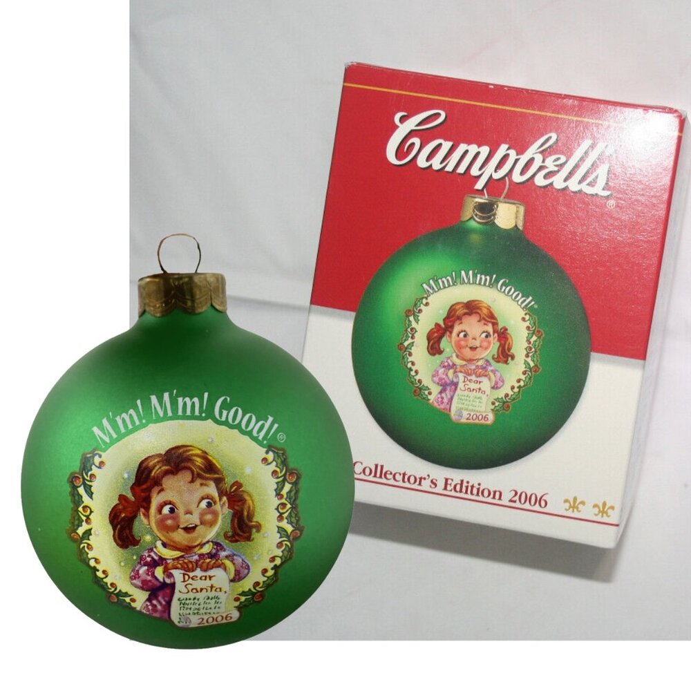 Campbell Soup Mm Mm Good 2006 Christmas Holiday Ornament